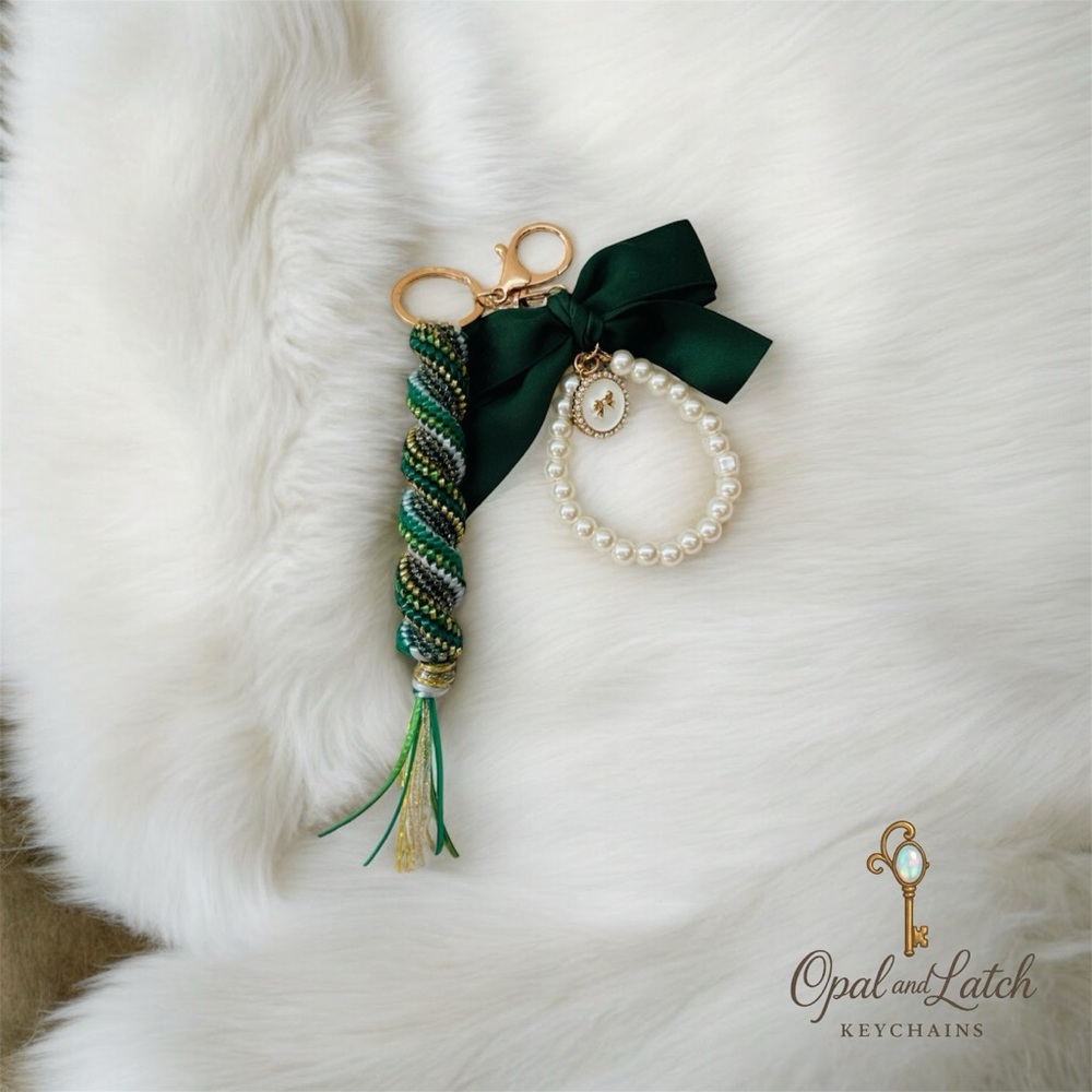 Green Key & Card Holder